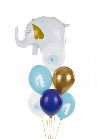  Balony 30 cm - Roczek - Pastel Light Blue - 50 szt