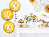 Balon foliowy - Okrągły - 50th Birthday! - Złoty - 45cm