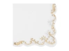 Serwetki Ornament - Białe - 33x33cm - 12 szt.