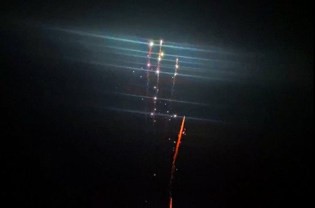 WYRZUTNIA RZYMSKICH OGNI - BIAŁA BROKATOWA WIERZBA - 72 strzały - 15mm - CS3329Q - SUREX