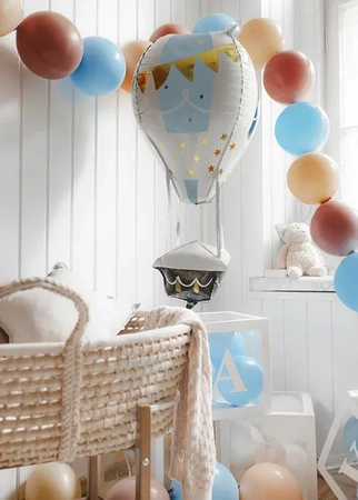 Balony z łącznikiem - Jasnoniebieskie - 20 sztuk