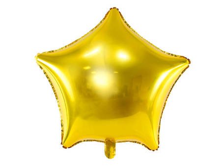 Balon foliowy Gwiazdka - 48 cm - złoty